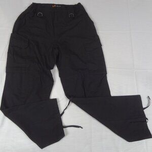 LA POLICE GEAR ELASTIC BASIC OPERATOR BLACK CARGO TACTICAL BLACK 30X30 PANT J851